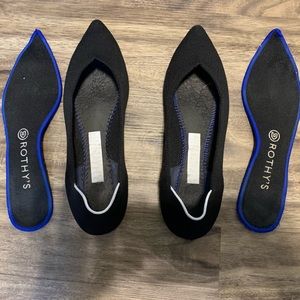 Rothy’s The Point Flat - Black Size 10